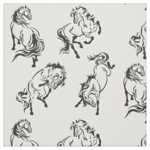 Tissu chevaux