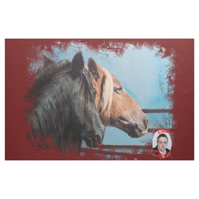 Tissu Chevaux/Cabalos/Horses (Yard)
