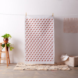 Tissu Chevaux Red Dala