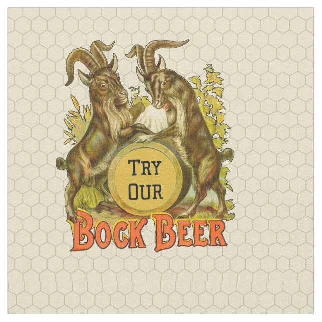 Tissu Chèvres Bock Bière Publicité (Fermer)