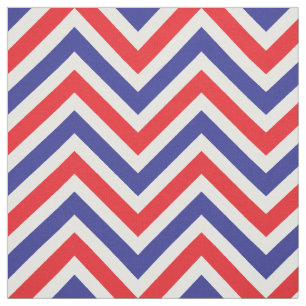 Tissu Chevron 4 juillet tout le rouge, blanc et bleu