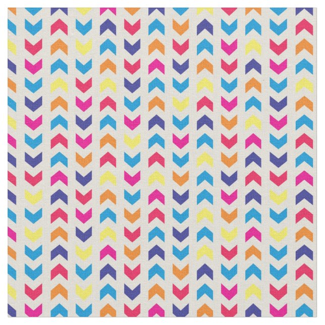 Tissu Chevron aztèque coloré (Fermer)