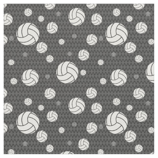 Tissu Chevron de volley-ball gris (Fermer)