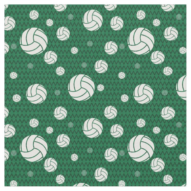 Tissu Chevron de volley-ball vert (Fermer)