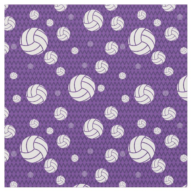 Tissu Chevron de volley-ball violet (Fermer)