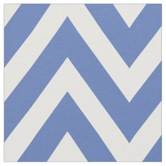 Tissu Chevron moderne bleu grande échelle