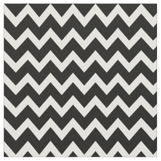 Tissu Chevron moderne noir et blanc