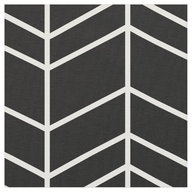 Tissu Chevron noir et blanc (Fermer)