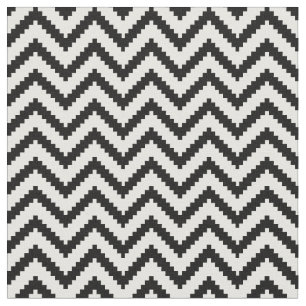 Tissu Chevron noir et blanc