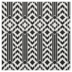 Tissu Chevron noir et blanc de fantaisie barre