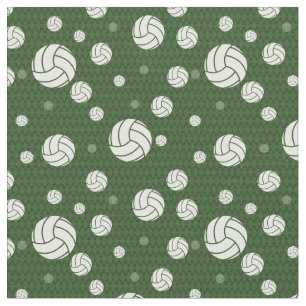 Tissu Chevron Patterson de Forest Green Volleyball