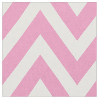 Tissu Chevron rose moderne grande échelle