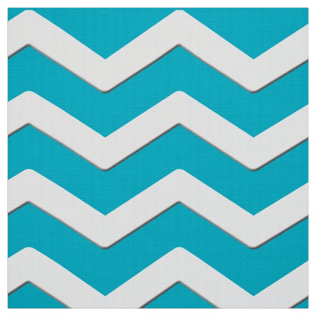 Tissu Chevron Turquoise et Blanc ou VOTRE COULEUR (Échantillon)