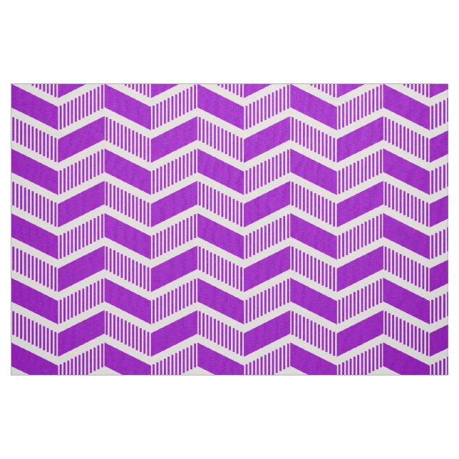Tissu Chevrons à la pointe - Purple (Fat Quarter)