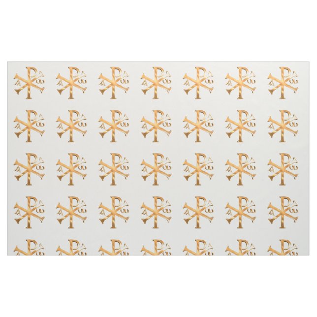Tissu Chi-Rho d'or (Fat Quarter)