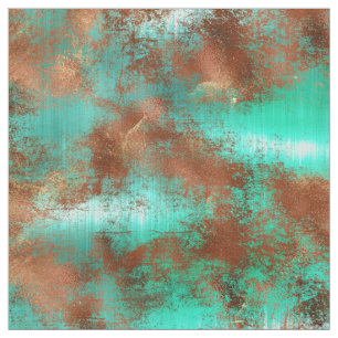 Tissu Chic Boho en cuivre Turquoise