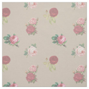 Tissu Chic Fleurs de Roses au Yard