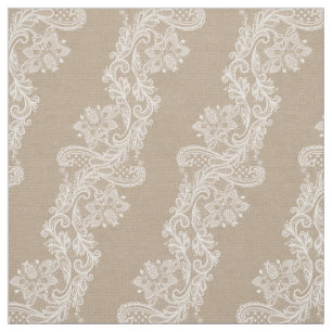Tissu chic minable romantique 2 de toile de jute