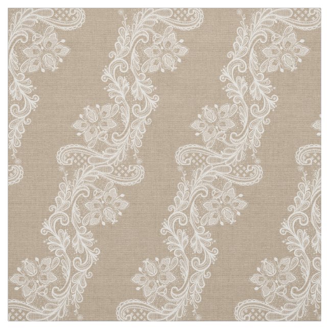 Tissu chic minable romantique 2 de toile de jute (Échantillon)