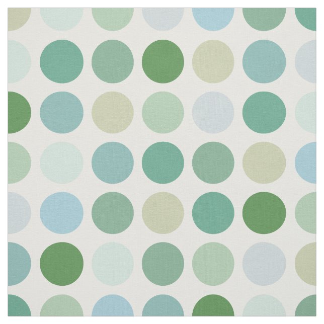 Tissu Chic monogramme vert pois motif (Échantillon)