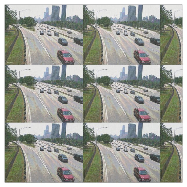 Tissu Chicago en grès (Échantillon)