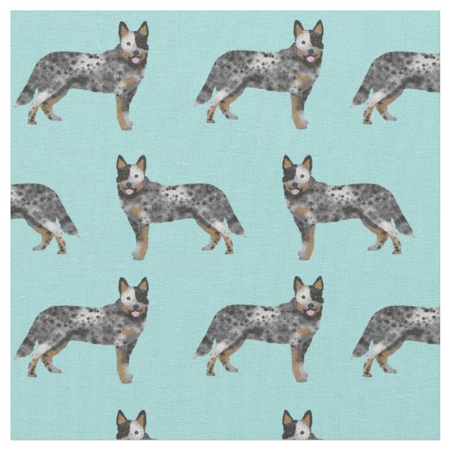 Tissu chien australien à tête bleue (Fermer)