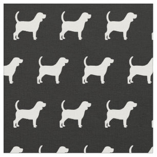 Tissu Chien beagle Silhouette Animal