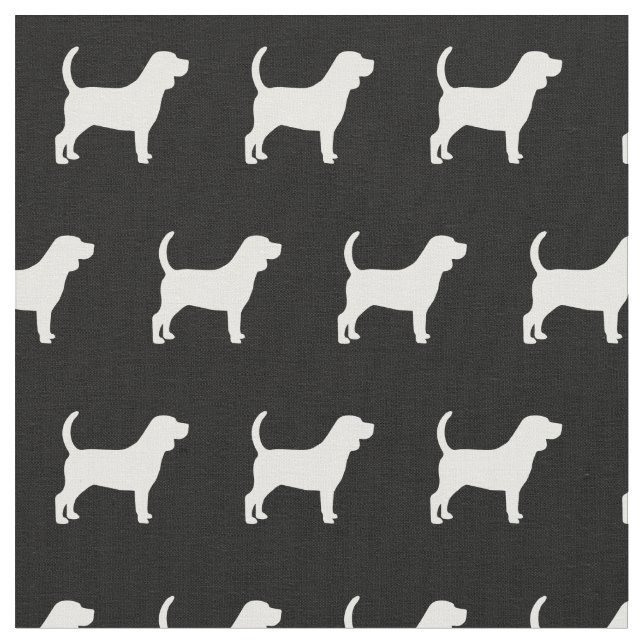 Tissu Chien beagle Silhouette Animal (Fermer)