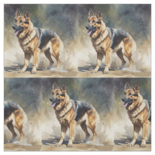 Tissu chien berger allemand animal de compagnie