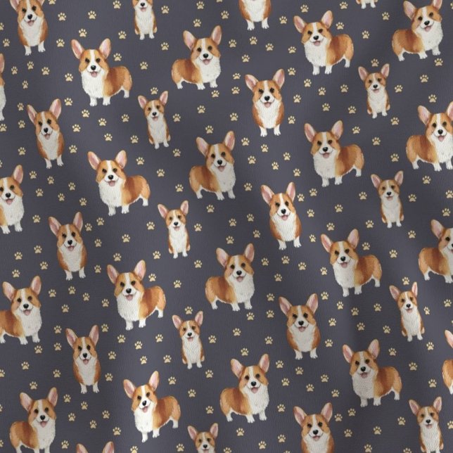 Tissu Chien Corgi Mignon (Créateur téléchargé)