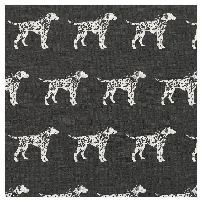 Tissu Chien dalmate Silhouette Animal (Fermer)