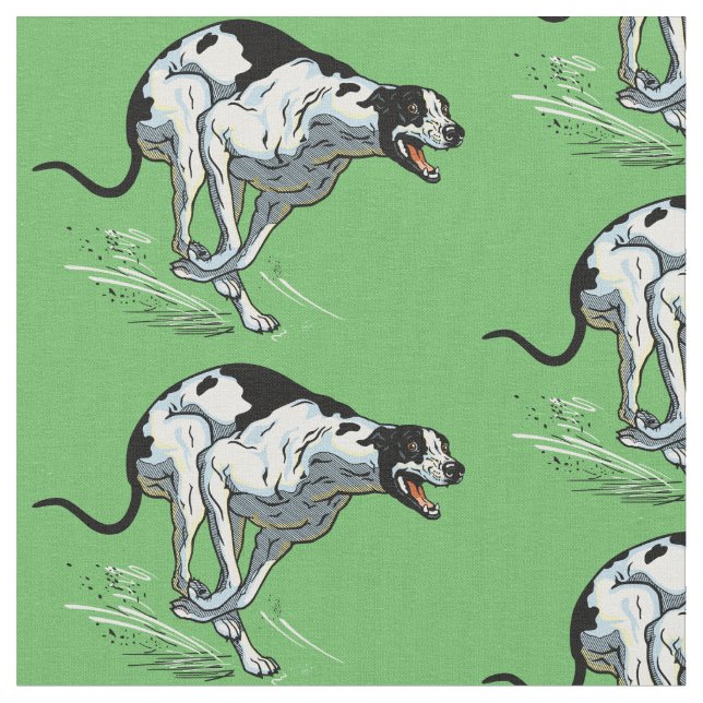 Tissu chien de race greyhound (Fermer)