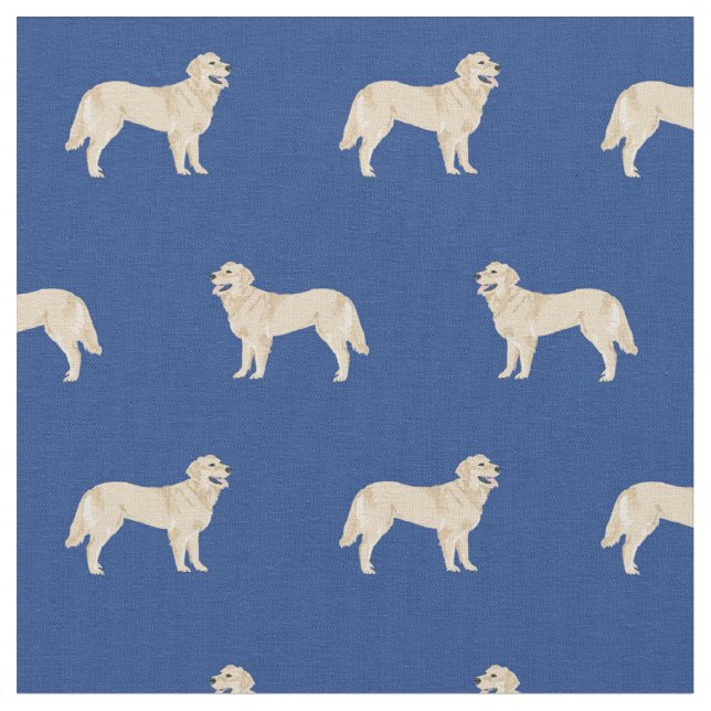 Tissu chien de repérage d'or royal bleu (Fermer)