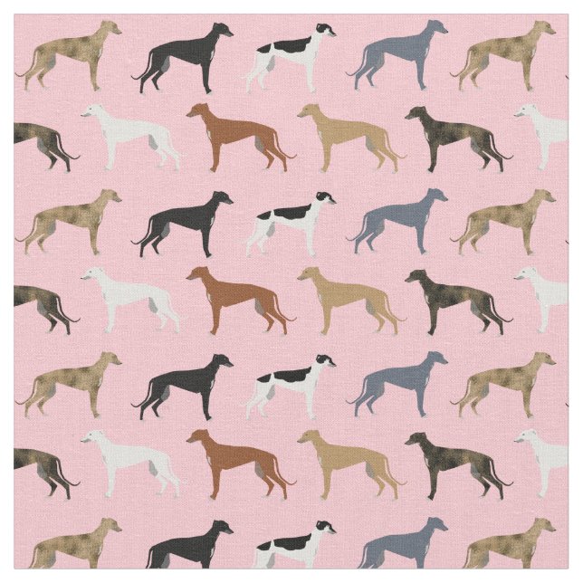 Tissu chien gris couleur rose (Fermer)