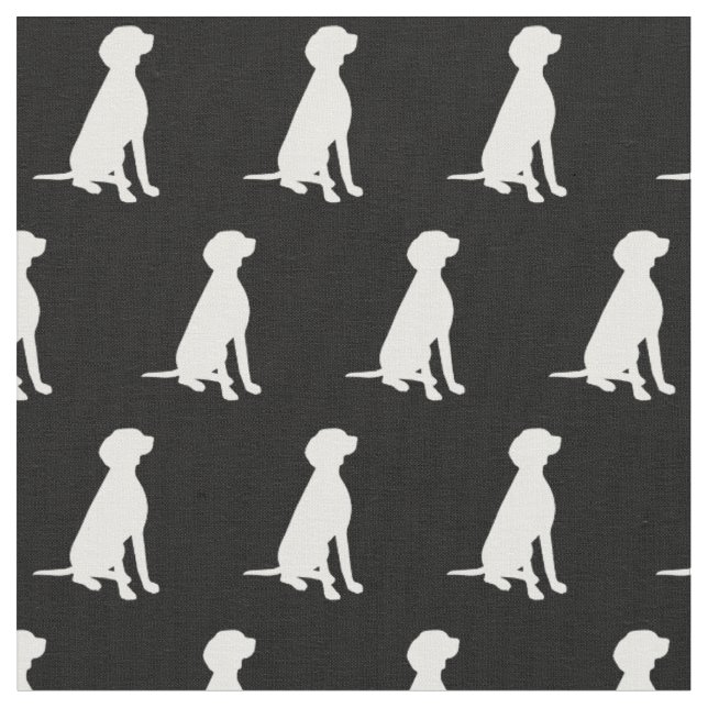 Tissu Chien Vizsla Silhouette Animal (Fermer)