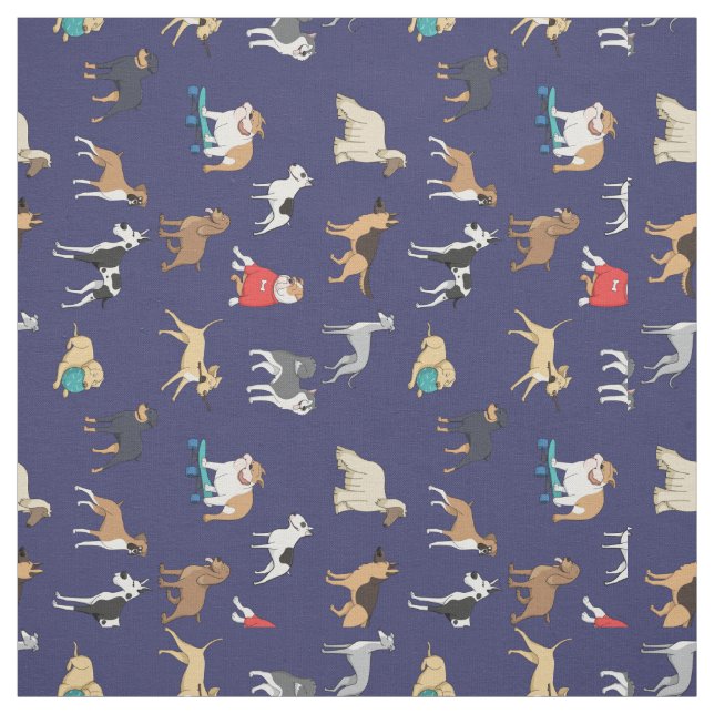 Tissu Chiens (Échantillon)