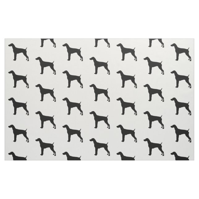 Tissu Chiens allemands d'amour de silhouette (Fat Quarter)