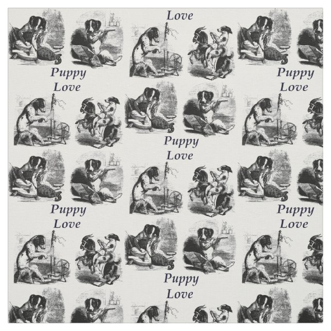 Tissu Chiens de chiot Chiens Animaux Illustration de l'a (Échantillon)
