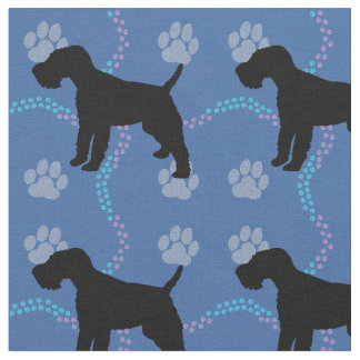 Tissu Chiens de l'ombre - Fil Fox Terrier v3