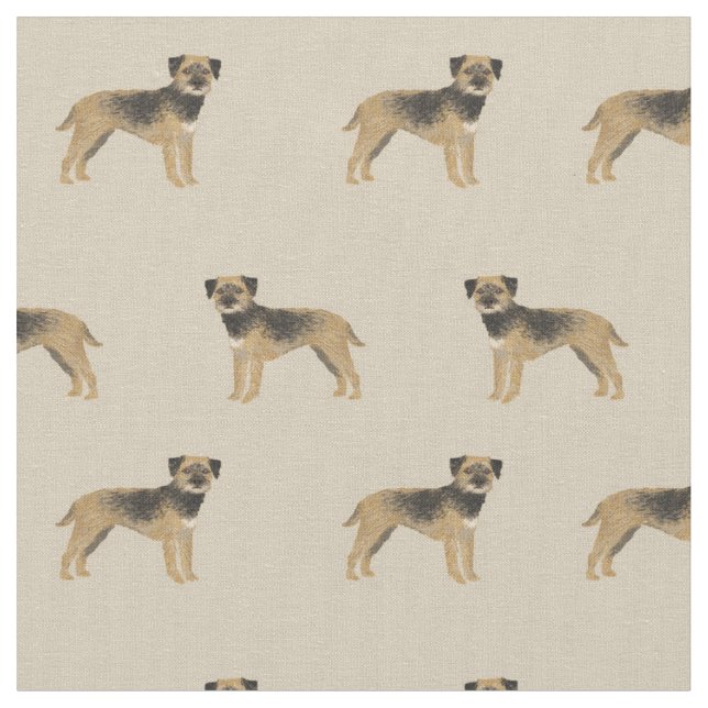 Tissu chiens de messagerie frontaliers (Fermer)