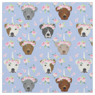 Tissu Chiens de Pitbull monicorne