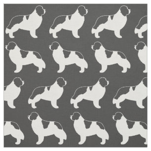 Tissu Chiens Terre-Neuve Landseer Motif