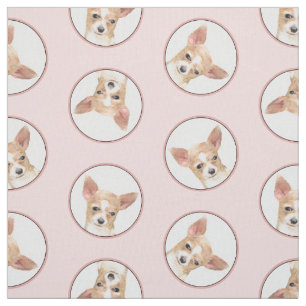 Tissu Chihuahua Smooth Coat Peinture Chien Art original