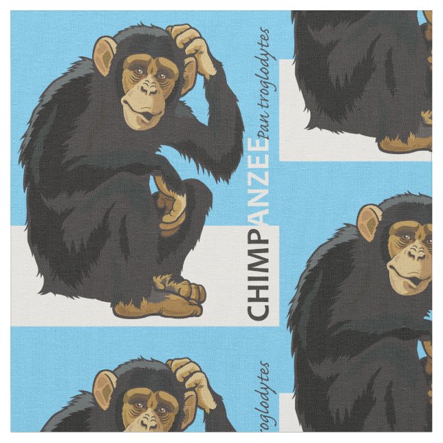 Tissu chimpanzé (Fermer)