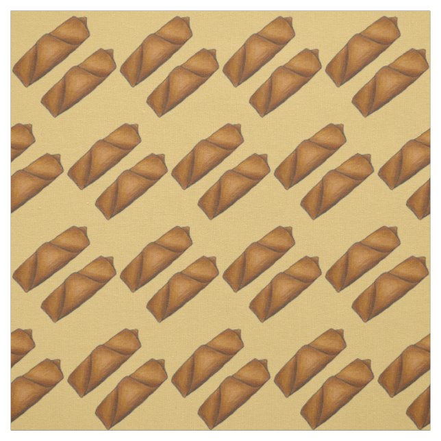 Tissu Chinois Poupée d'oeuf Rolls Eggroll Fabric (Échantillon)