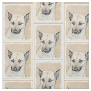 Tissu Chinook (Oreilles Pointées) Peinture - Art Chien o