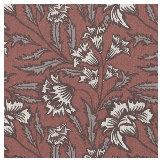 Tissu Chintz flore botanique dopamine déco (Fermer)