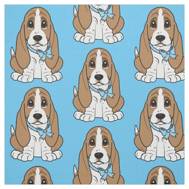 Tissu Chiot de Basset Hound (Échantillon)