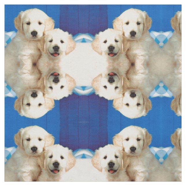 Tissu Chiots de Labrador (Échantillon)