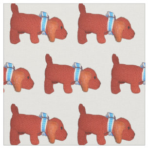 Tissu - Chiots rouges